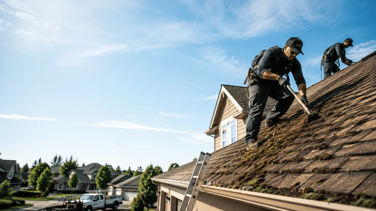 Roof Moss Removal in East Moline, IL near me